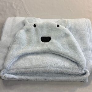 Birbaby - Cute Bear Face Plush Hoodie Towel